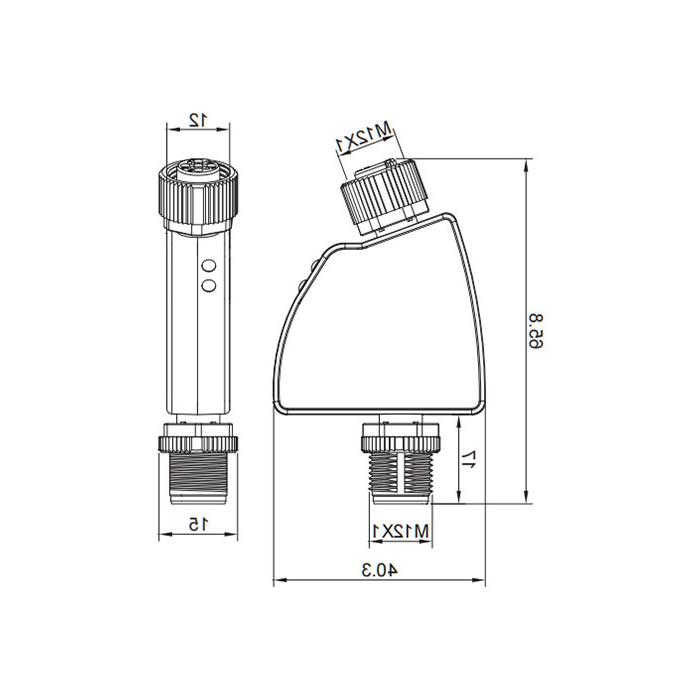 IO-Link Hub, 1 AI, 0...10V DC voltage analog adapter, 0AC001